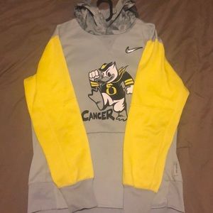 Grey & Yellow Men’s University of Oregon Hoodie